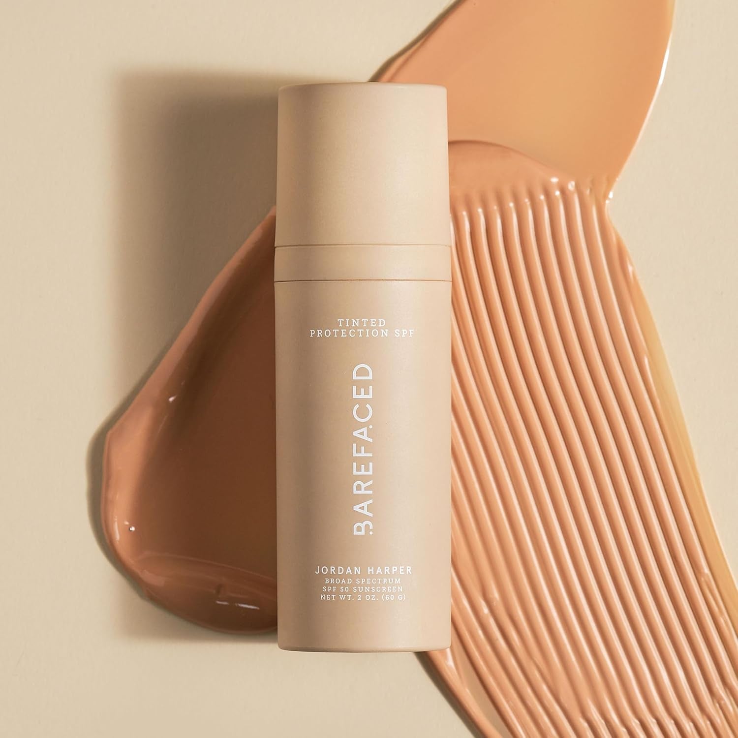 Tinted Protection SPF 50+ – Broad-Spectrum Sunscreen with Zinc Oxide, Niacinamide & Hyaluronic Acid – Oil-Free UV Protection, Hydration & Anti-Aging with Universal Tint (60Ml)