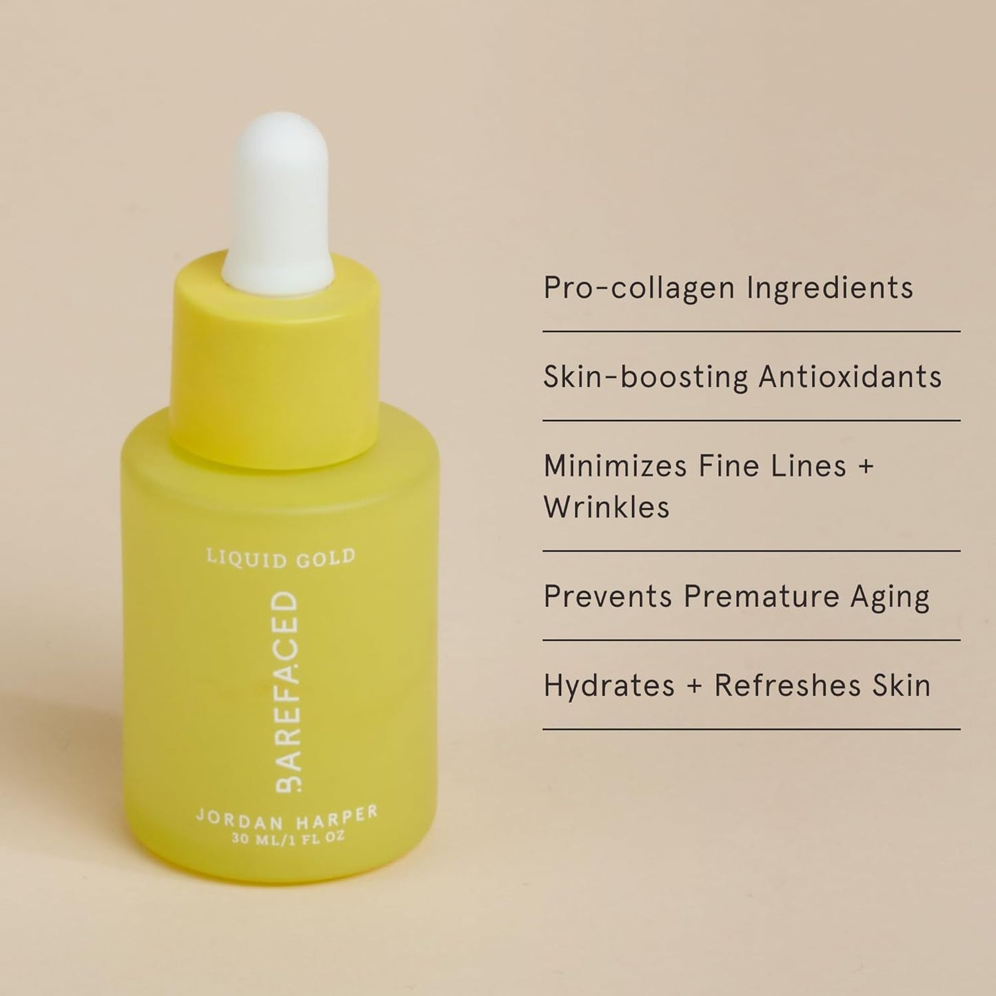 Liquid Gold 1 Fl Oz - 15% Vitamin C Serum with Hyaluronic Acid & Vitamin E for Anti-Aging, and Hydration, Antioxidant Formula, Reduces Dark Spots, Acne & Wrinkles