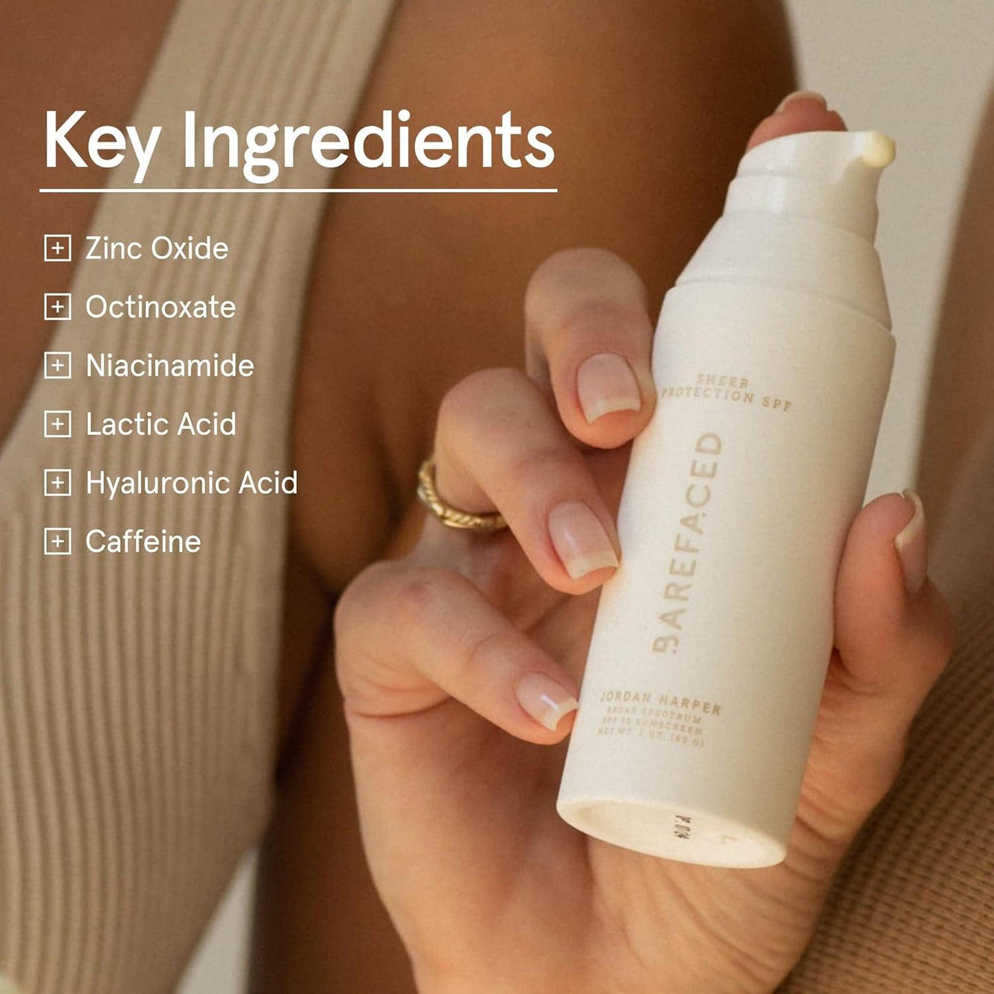 Sheer Protection SPF 50+ – Broad-Spectrum Face Sunscreen for Women with Zinc Oxide, Niacinamide & Hyaluronic Acid – Oil-Free UV Protection, Hydration & Anti-Aging with Universal Tint (60Ml)